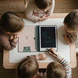 Tablet Graficzny z kartami pracy do rysowania - KidBook - Dino